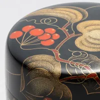 沈金象嵌棗「山帰来」